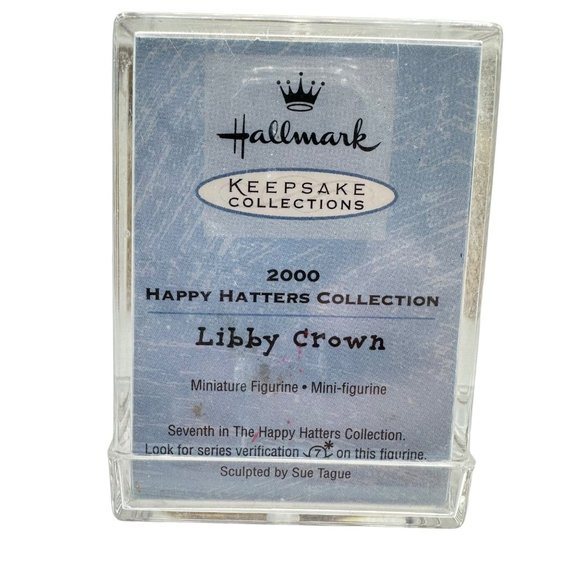 Hallmark Keepsake 2000 Merry Miniatures Happy Hatters Collection Libby Crown - Picture 3 of 5